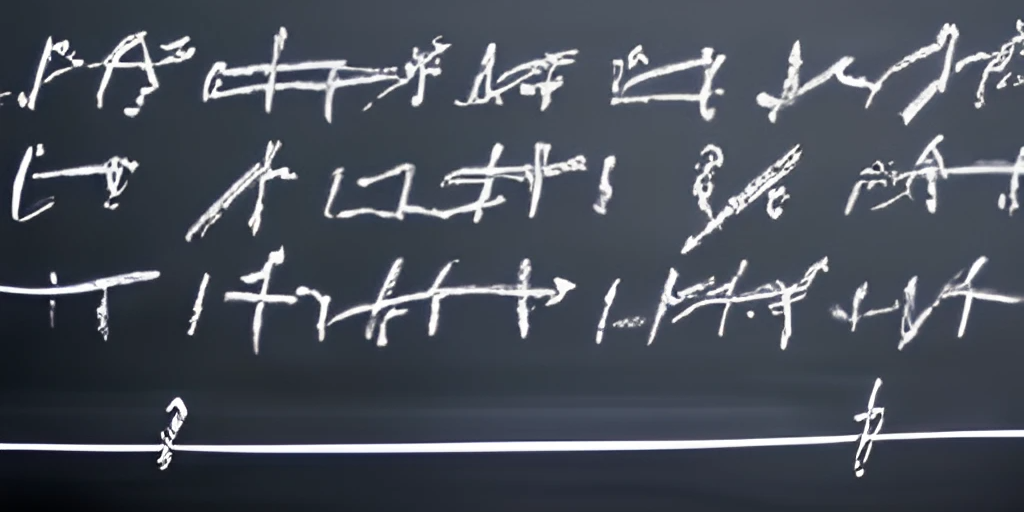 Equations on a Blackboard